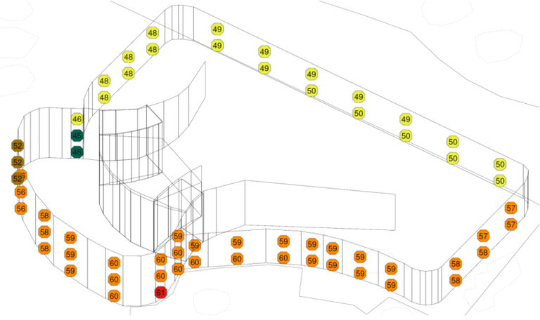 Facade Noise Levels 3D Noise Model